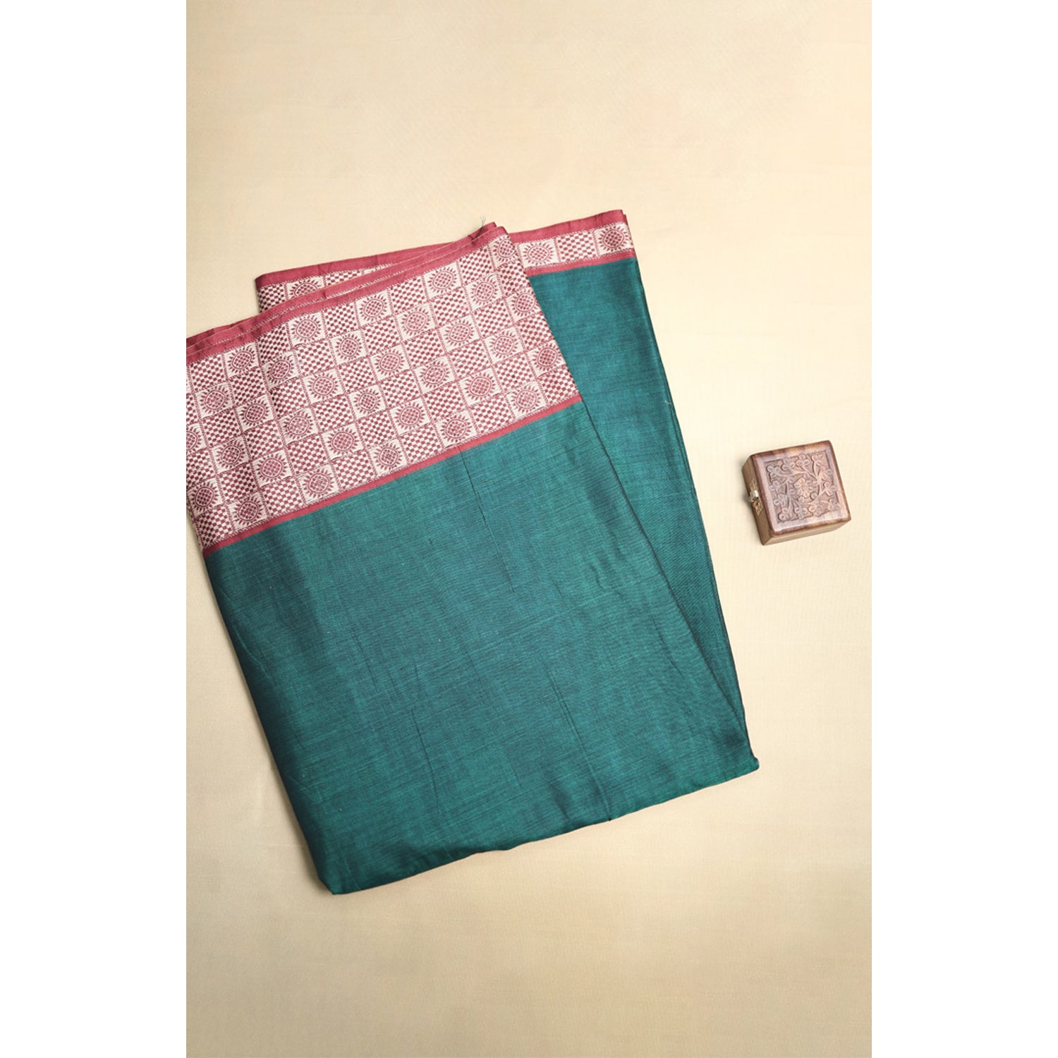 HANDLOOM COTTON NARAYANPET BORDER FABRIC