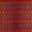 Satin Silk Feel Poppy Red Colour Banarasi Brocade 43 Inches Width Fabric