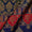 Satin Silk Feel Midnight Blue Colour Banarasi Brocade 43 Inches Width Fabric