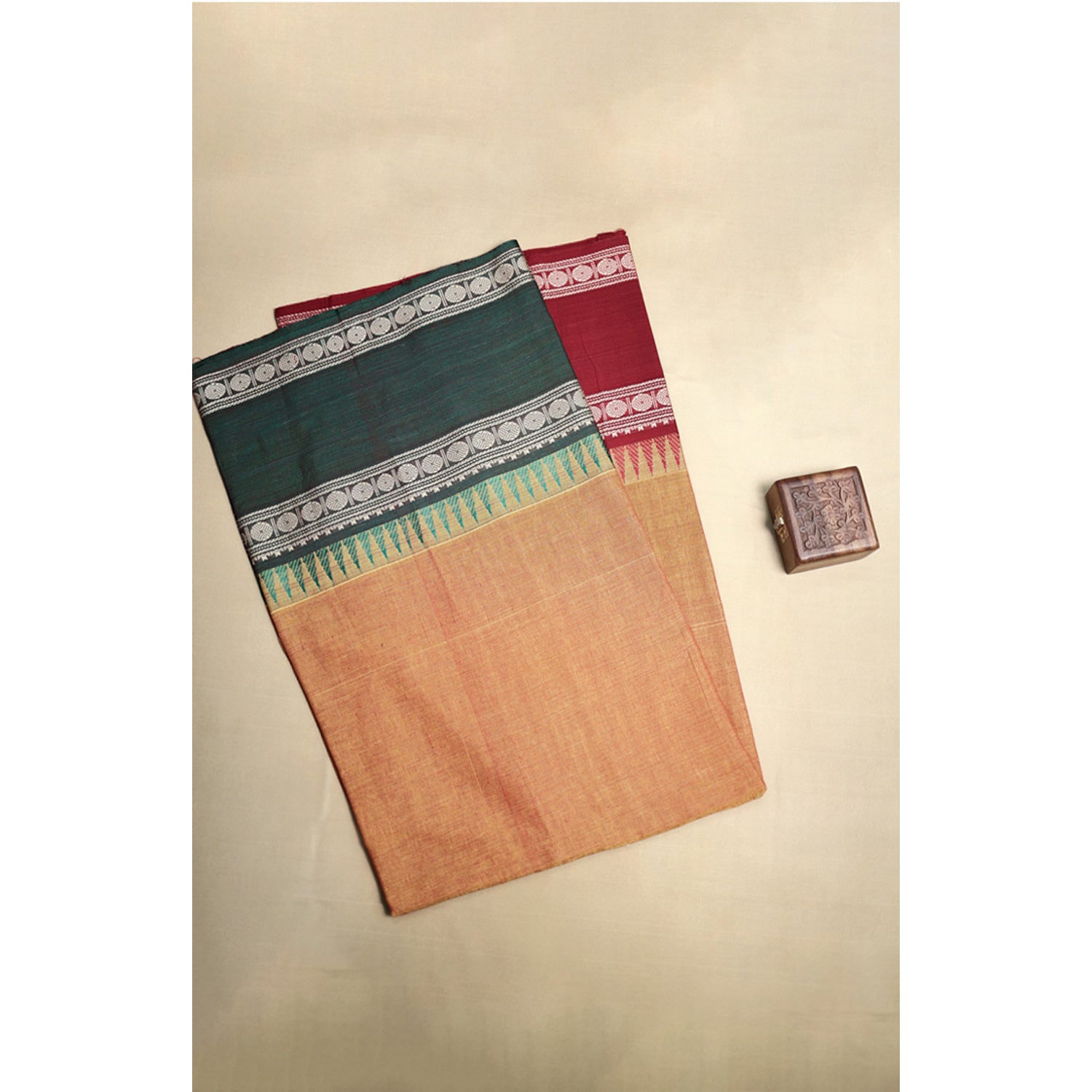HANDLOOM COTTON NARAYANPET BORDER FABRIC