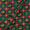 Ethnic Patola Print on Green Colour Chinnon Silk Feel Zari Brocade 43 Inches Width Fabric