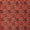 Red Colour Golden Patchwork Inspired Silk Feel Brocade Viscose Fabric Online 6084E1