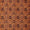 Rust Colour Golden Patchwork Inspired Silk Feel Brocade Viscose Fabric Online 6084E3