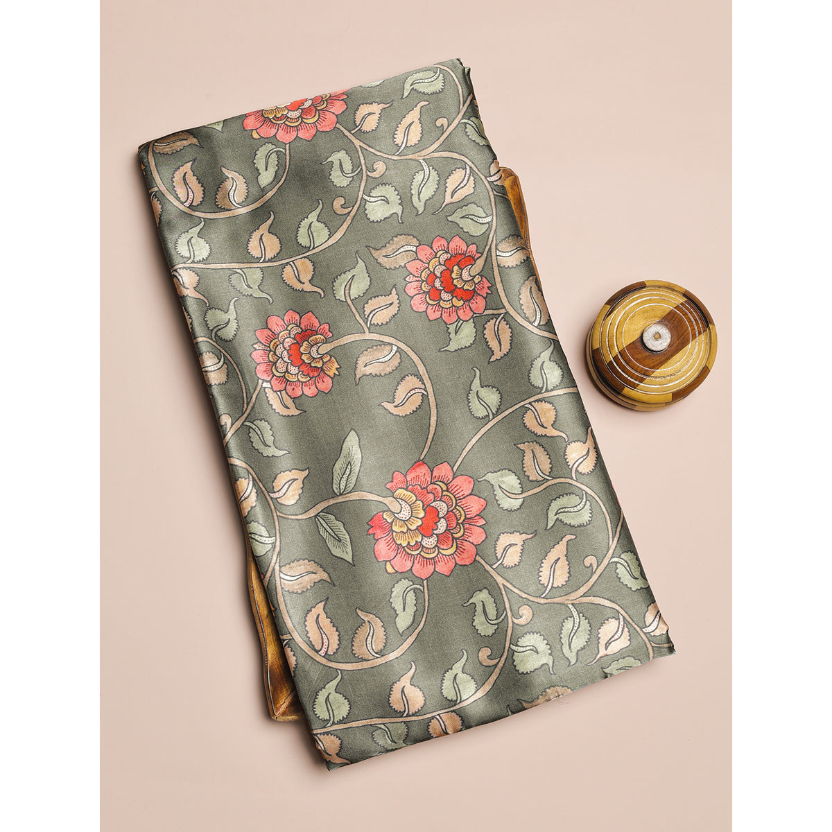 PURE GAJJI SILK PRINTED FABRIC