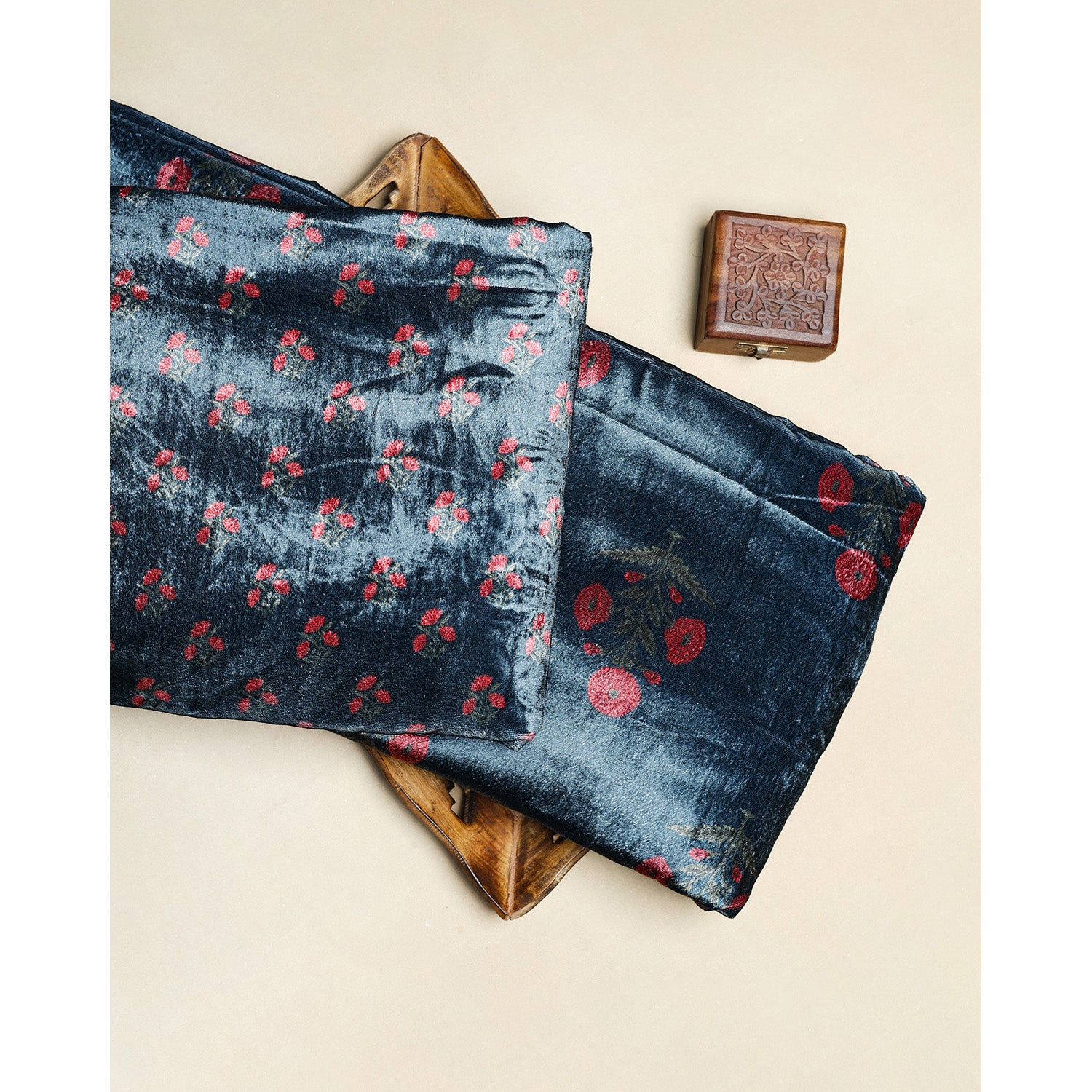 MEHFIL-E-RANG - VELVET DIGITAL PRINTED MIX & MATCH