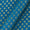 Satin Silk Feel Peacock Blue Colour Banarasi Jacquard Butti Fabric Online 6119J2