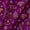 Soft Chanderi Silk Feel Deep Purple Colour Golden Warli Jacquard Fabric Online 6119K5