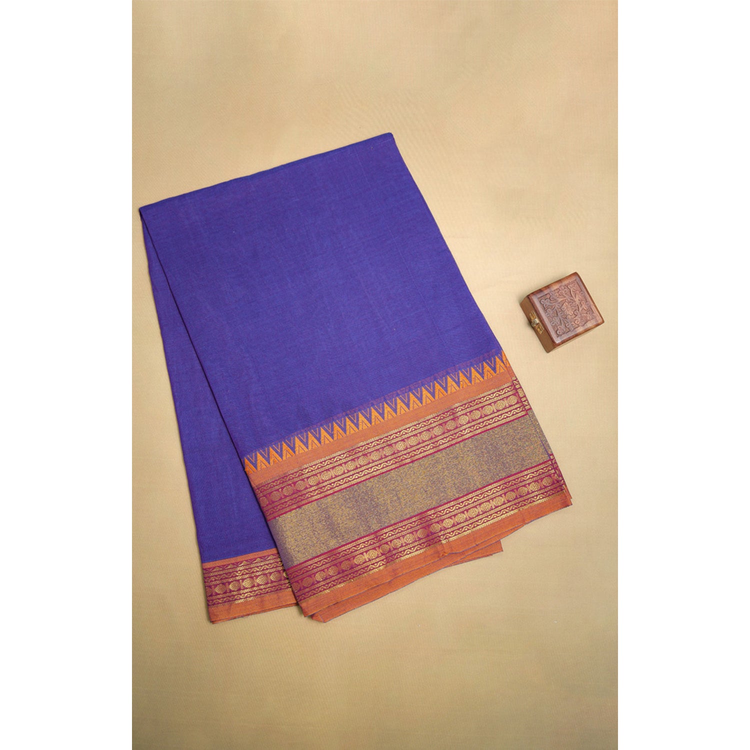 HANDLOOM COTTON NARAYANPET BORDER FABRIC