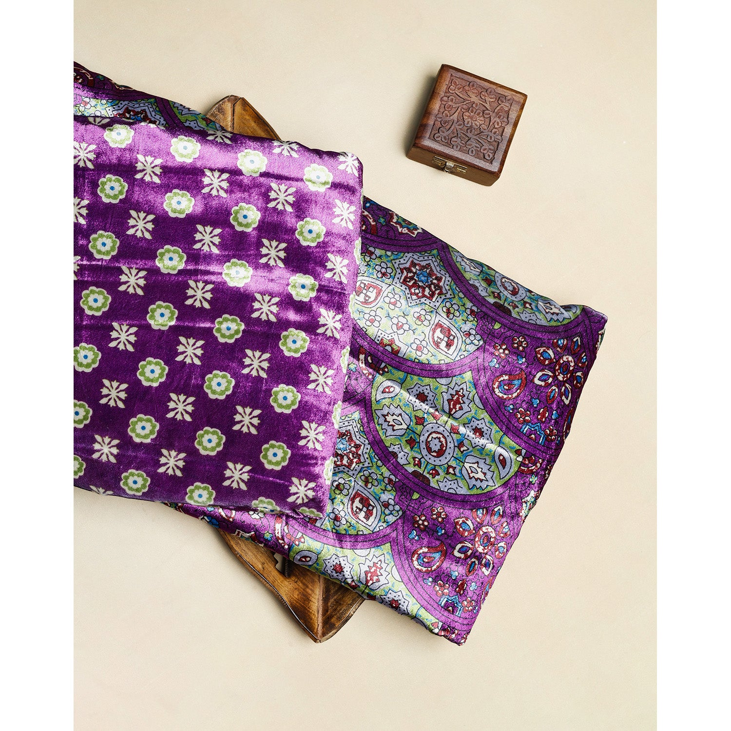 MEHFIL-E-RANG - VELVET DIGITAL PRINTED MIX & MATCH