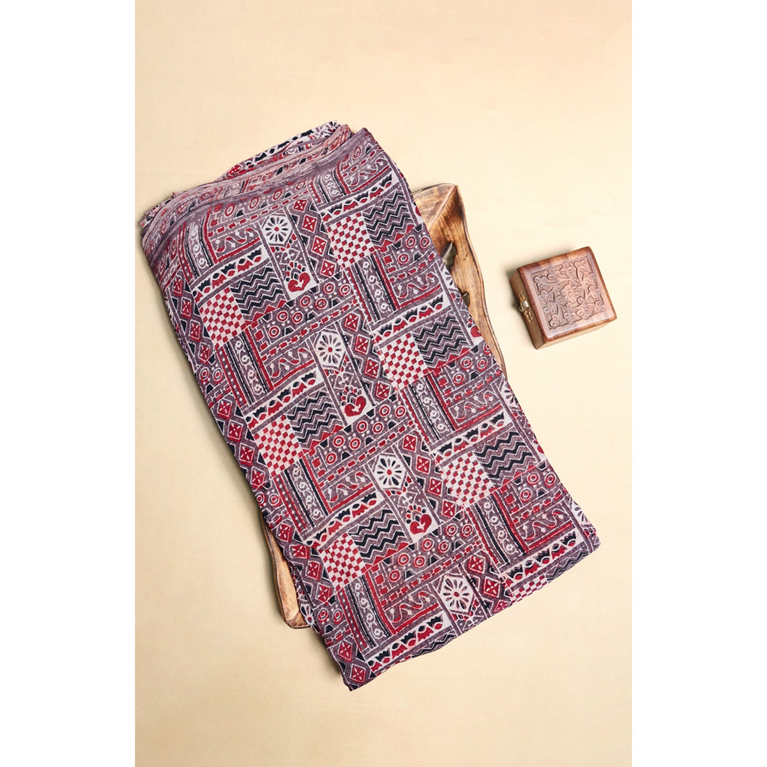 CHINON AJRAKH PRINTED FABRIC