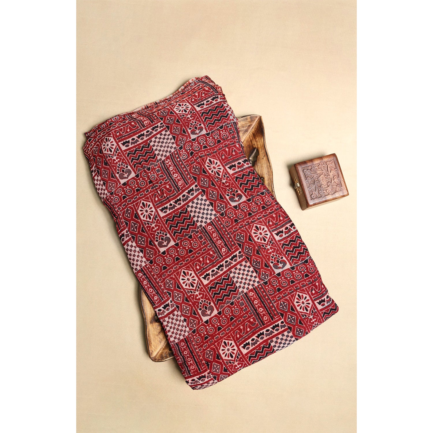 CHINON AJRAKH PRINTED FABRIC