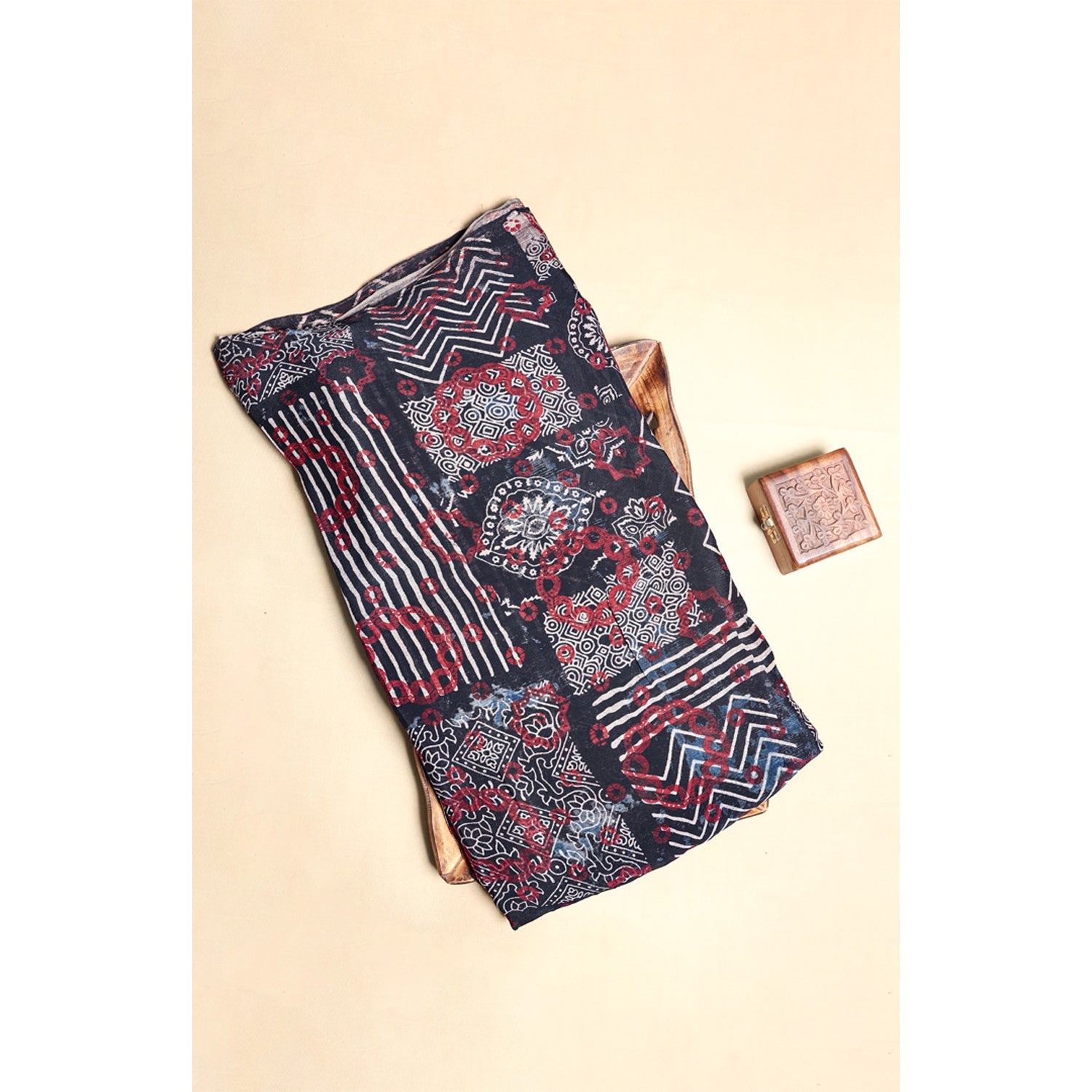 CHINON AJRAKH PRINTED FABRIC