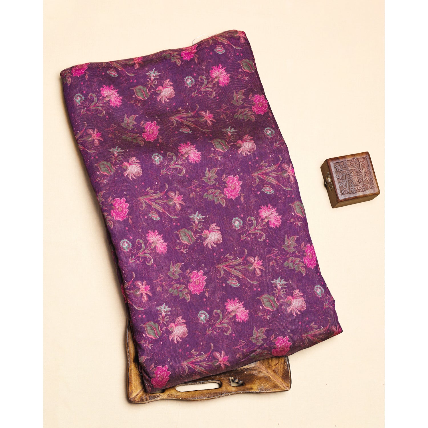 MOGRA CHANDERI PRINTED FABRIC
