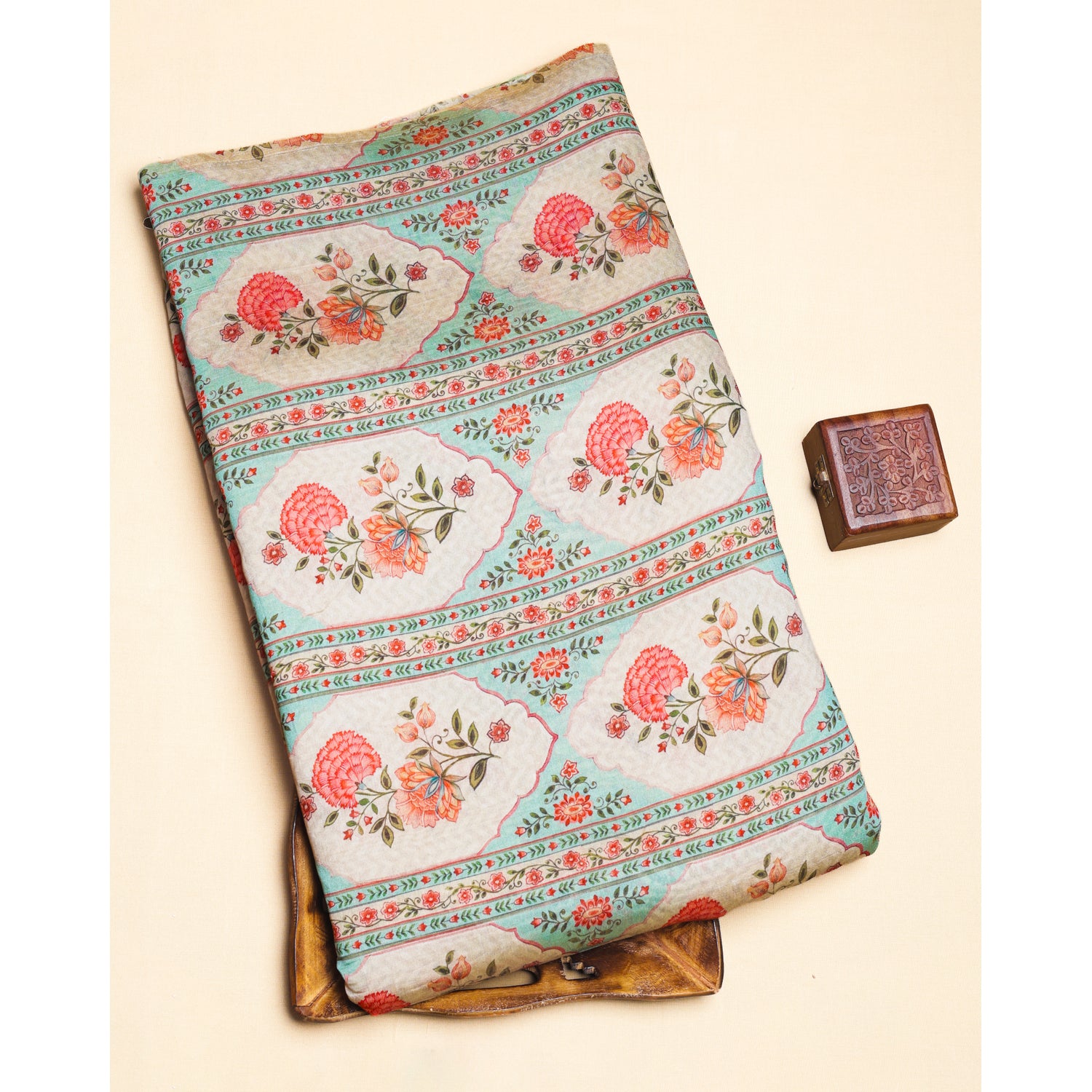 MOGRA CHANDERI PRINTED FABRIC