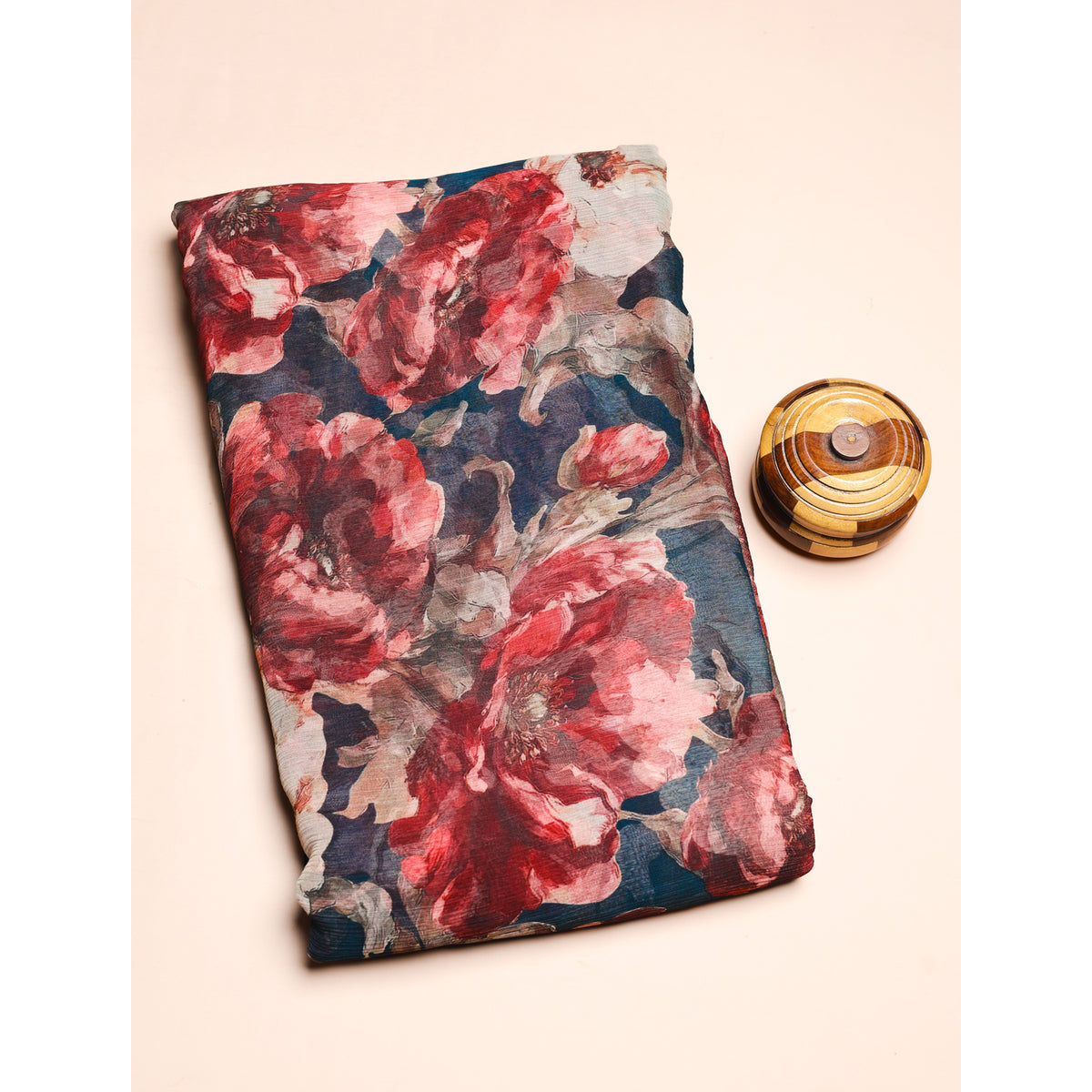 BEMBERG CHIFFON PRINTED FABRIC