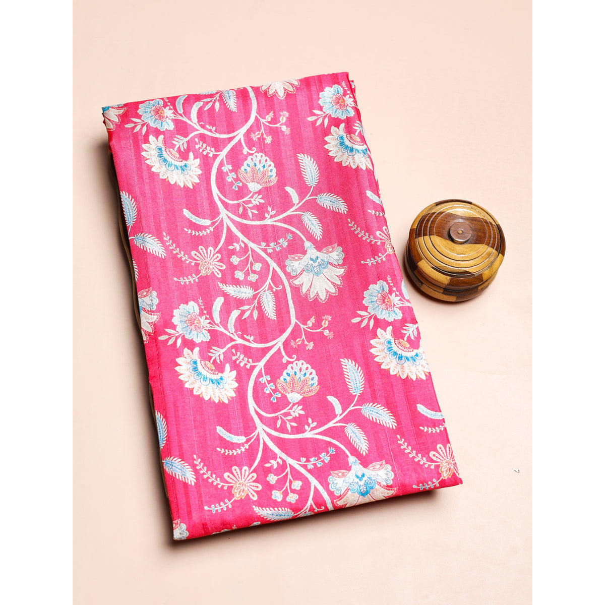 SEMI TUSSAR PRINTED FABRIC