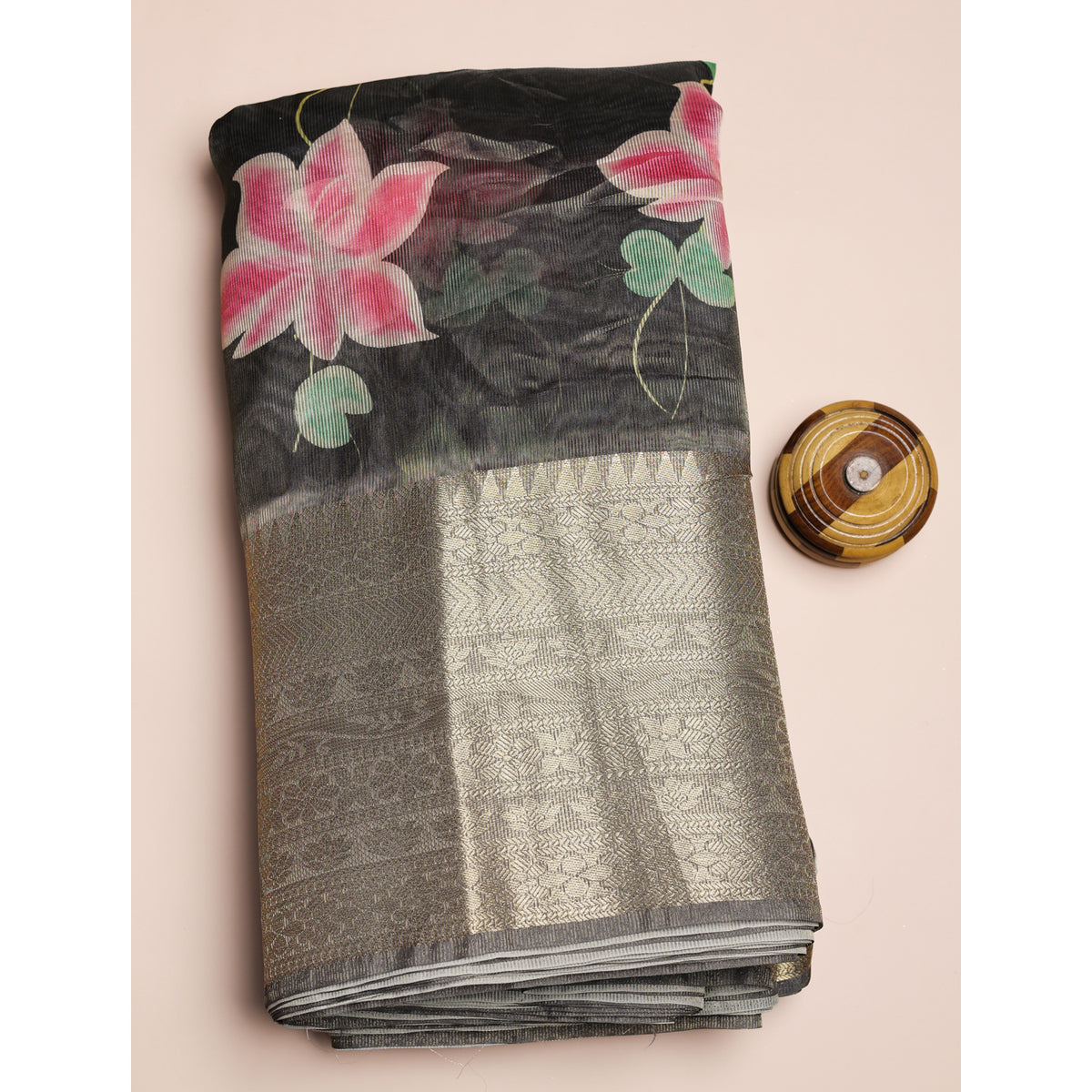 SEMI TUSSAR PRINTED FABRIC