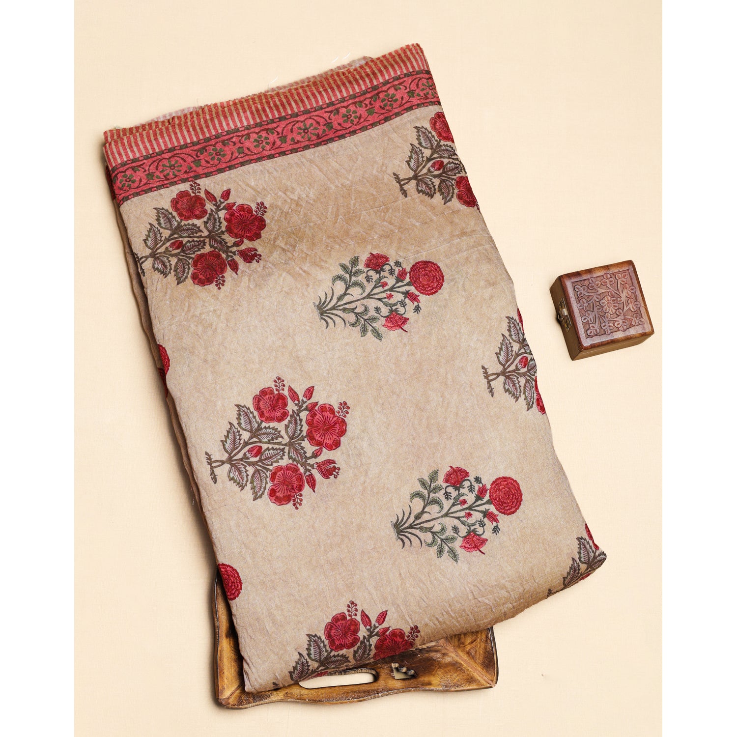 MOGRA CHANDERI PRINTED FABRIC