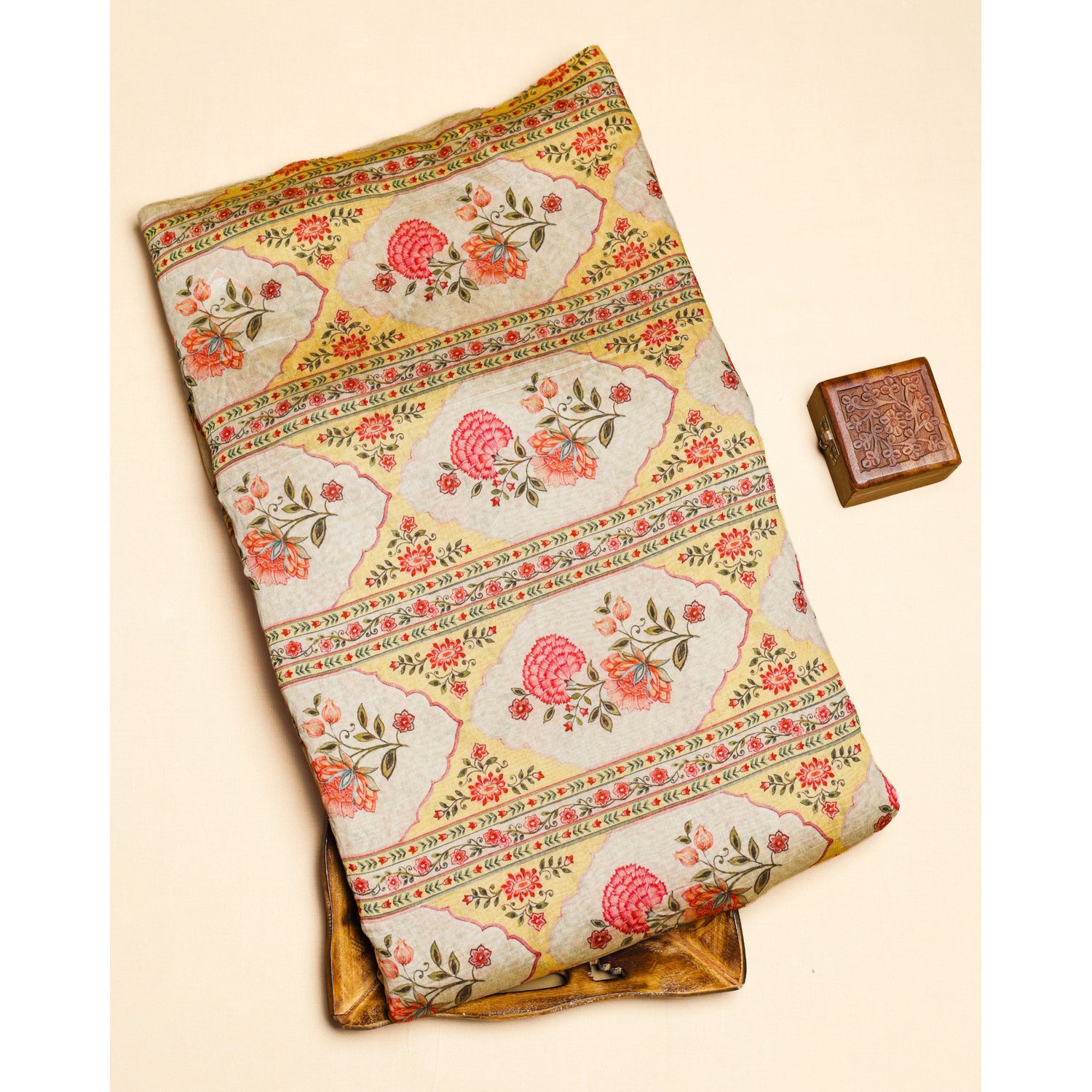 MOGRA CHANDERI PRINTED FABRIC