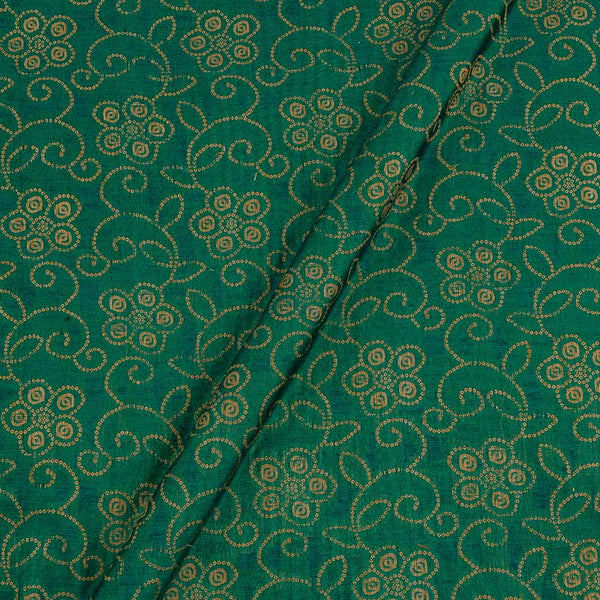 Buy Chanderi Feel Emerald Green Colour Jaal Pattern Fancy Jacquard Fabric 7002BD Online