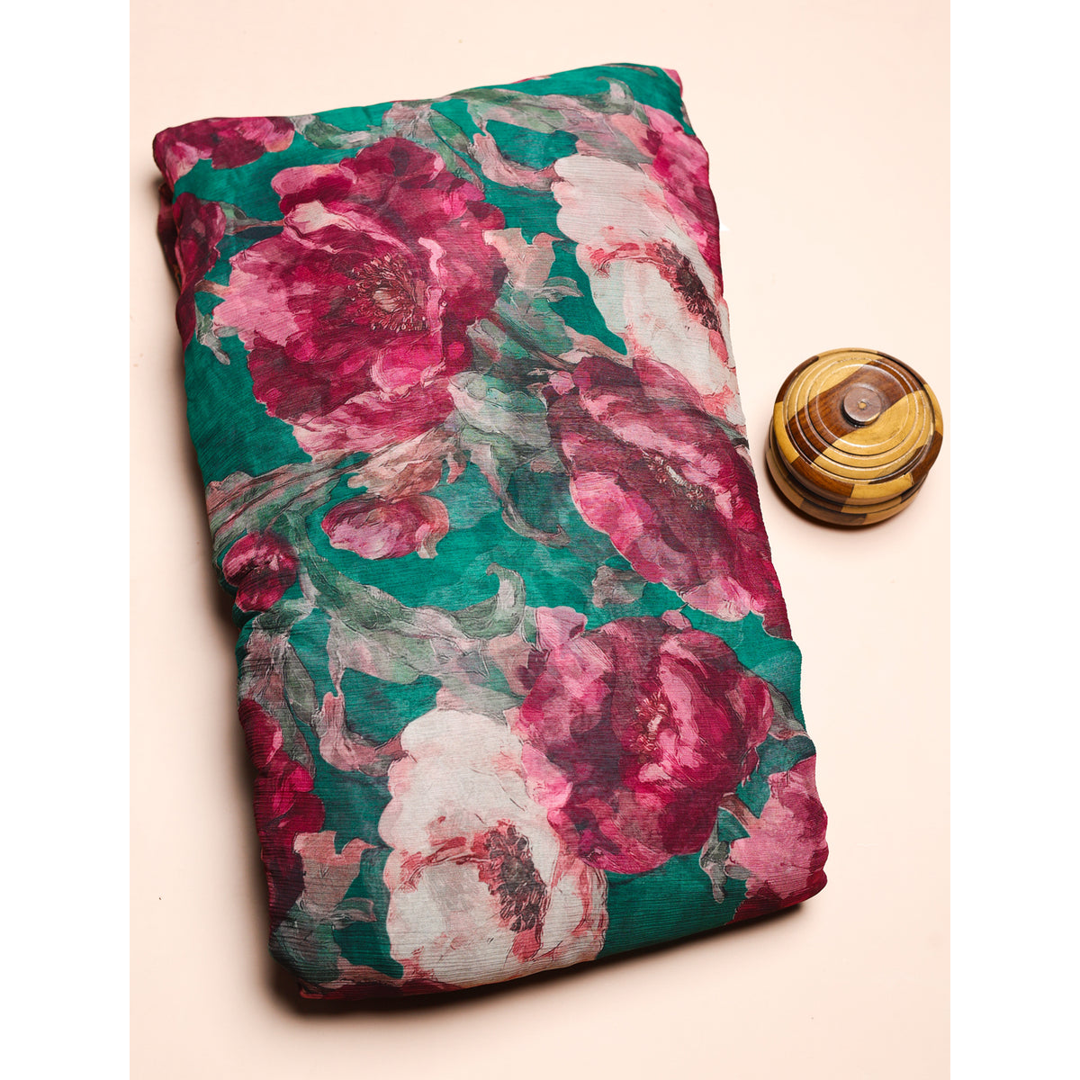 BEMBERG CHIFFON PRINTED FABRIC