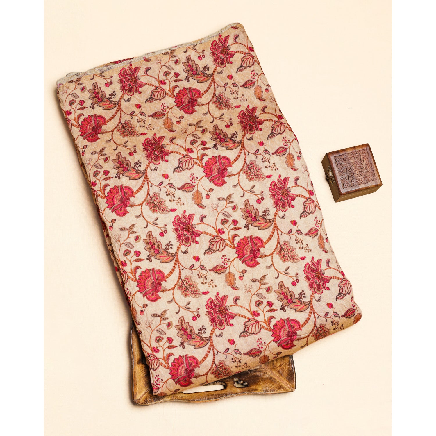 MOGRA CHANDERI PRINTED FABRIC