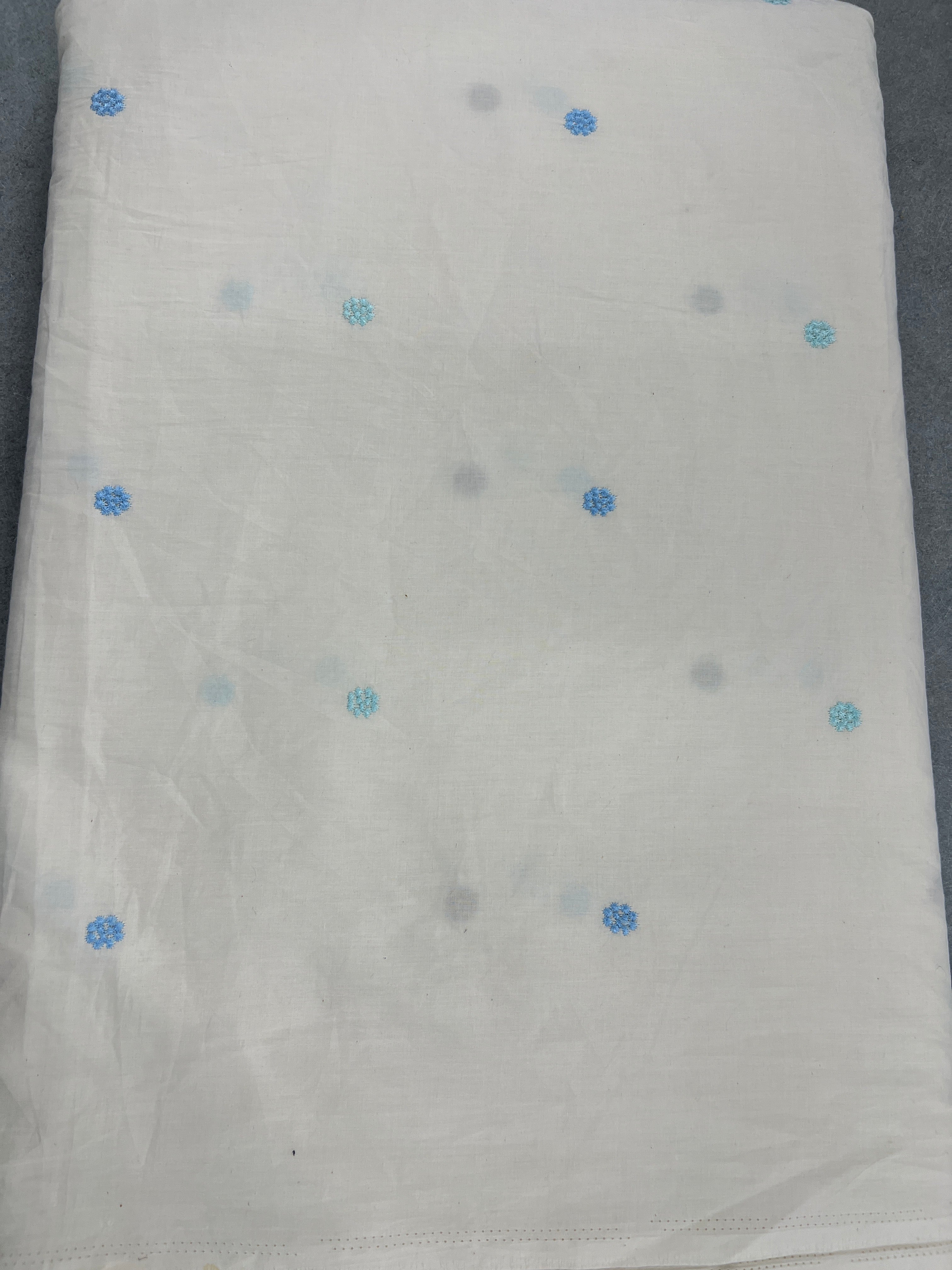 COTTON EMBROIDERED FABRIC