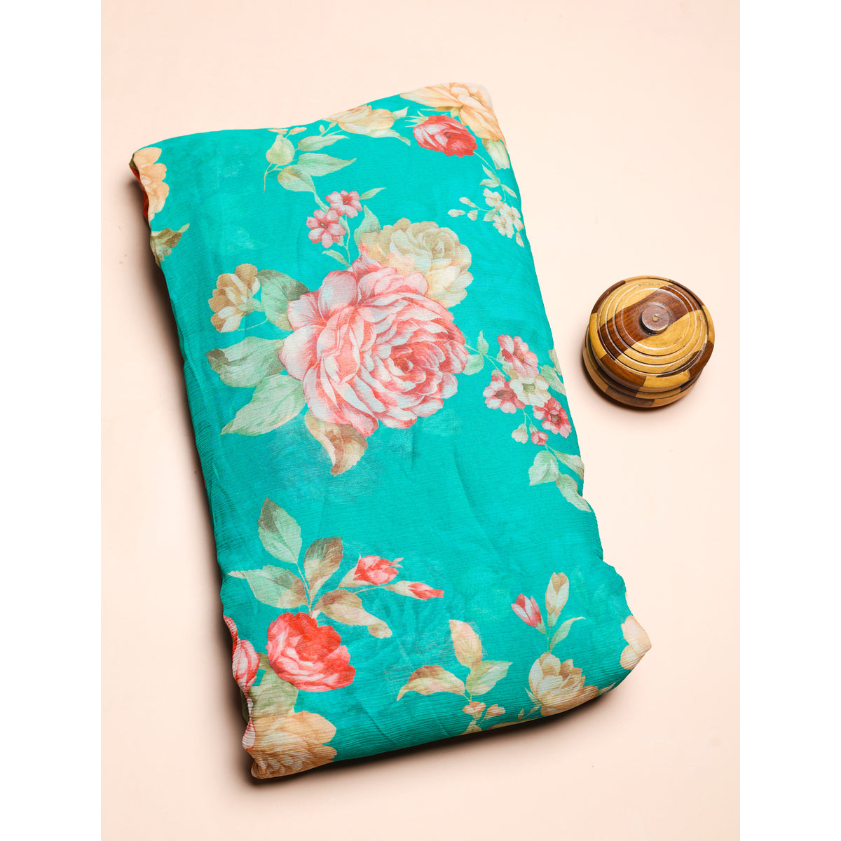 BEMBERG CHIFFON PRINTED FABRIC