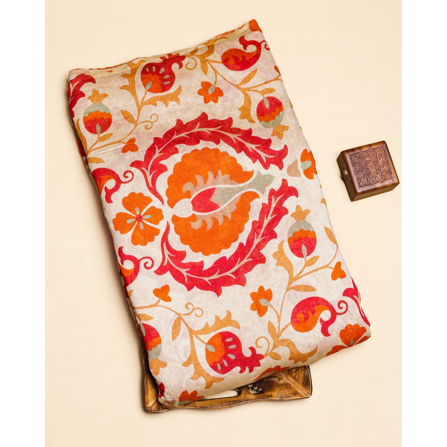 MOGRA CHANDERI PRINTED FABRIC