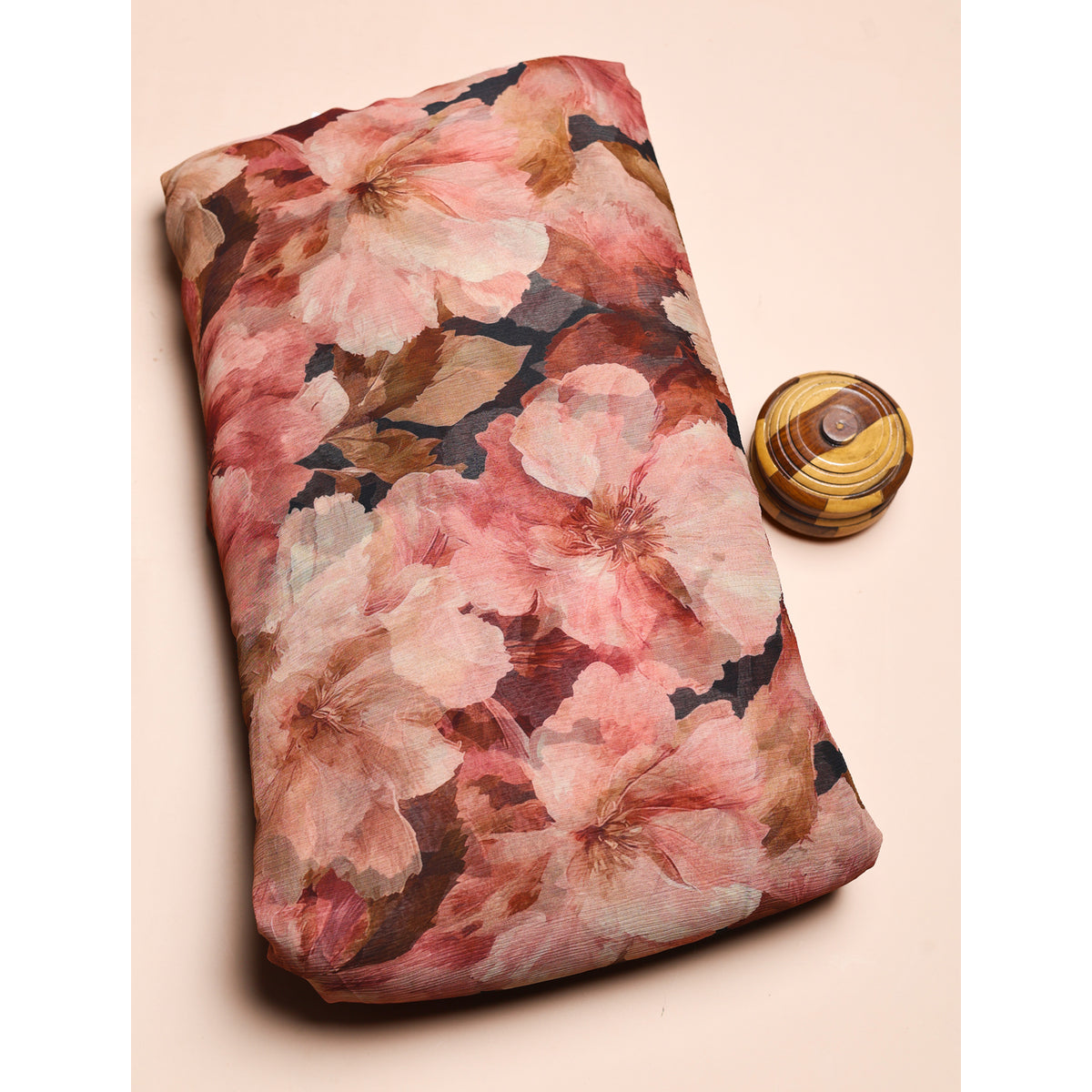 BEMBERG CHIFFON PRINTED FABRIC