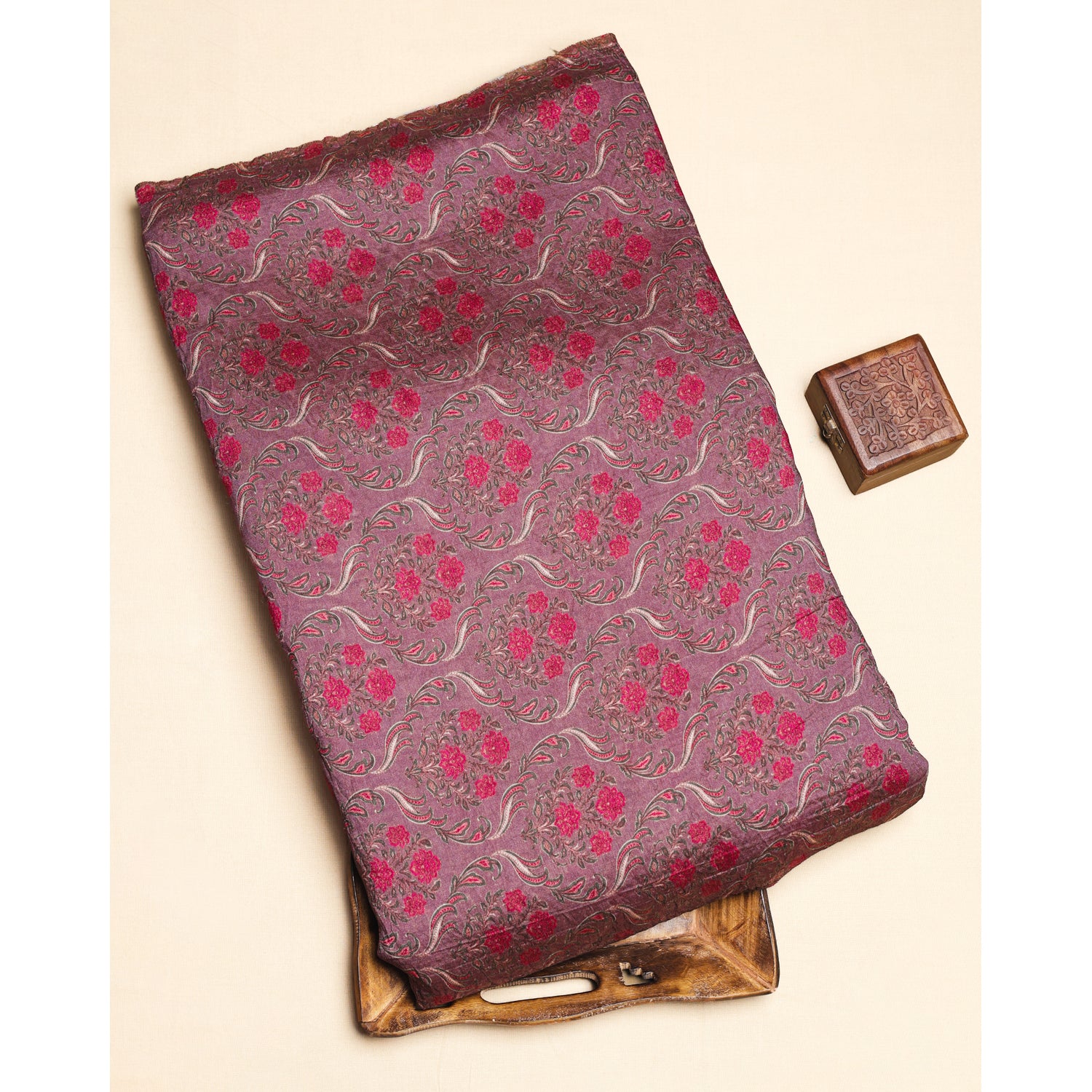 MOGRA CHANDERI PRINTED FABRIC