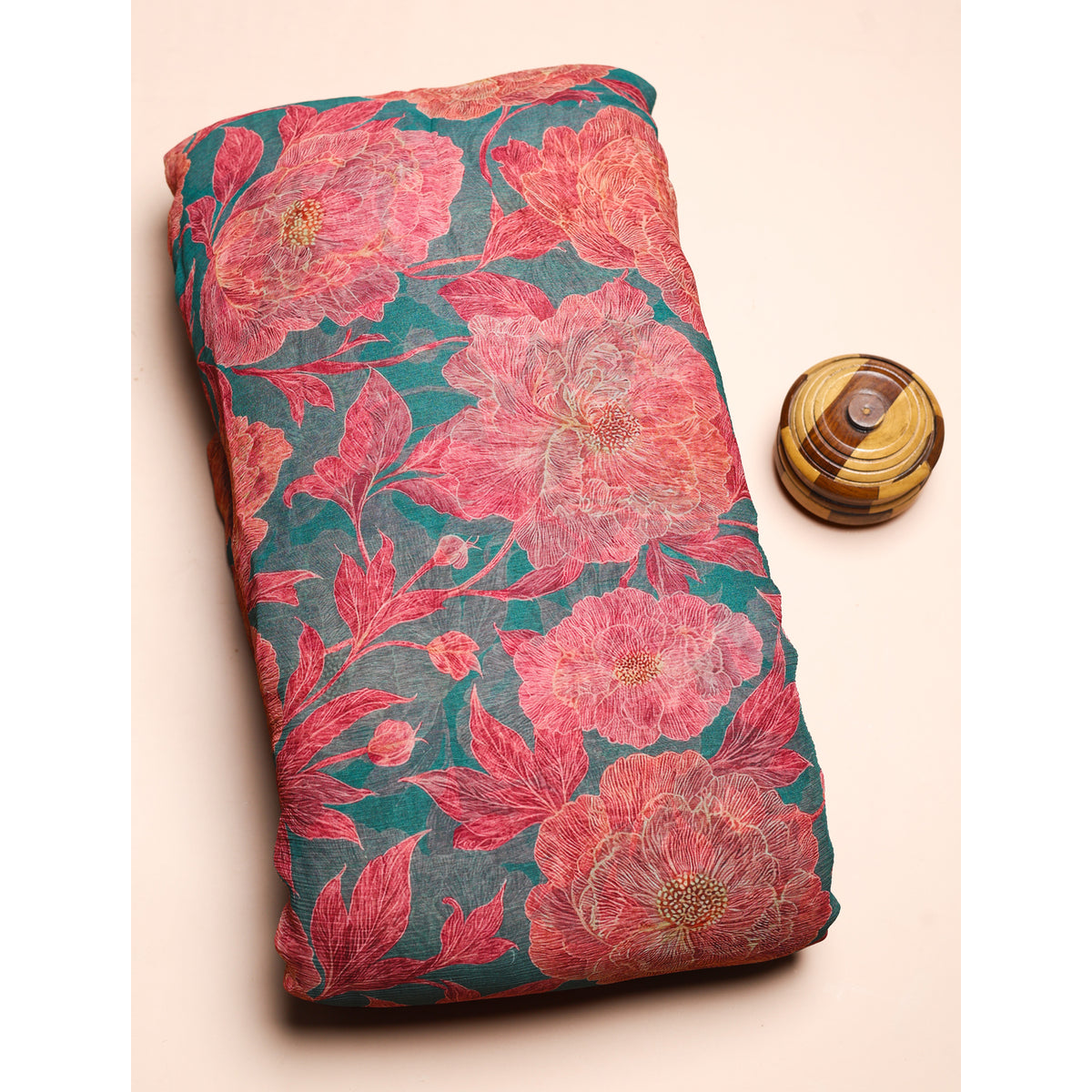 BEMBERG CHIFFON PRINTED FABRIC