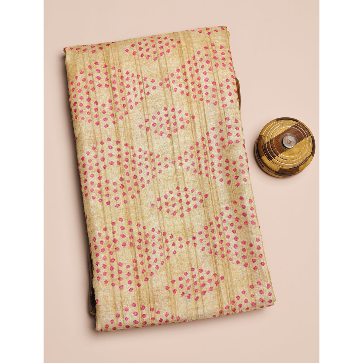 SEMI TUSSAR PRINTED FABRIC