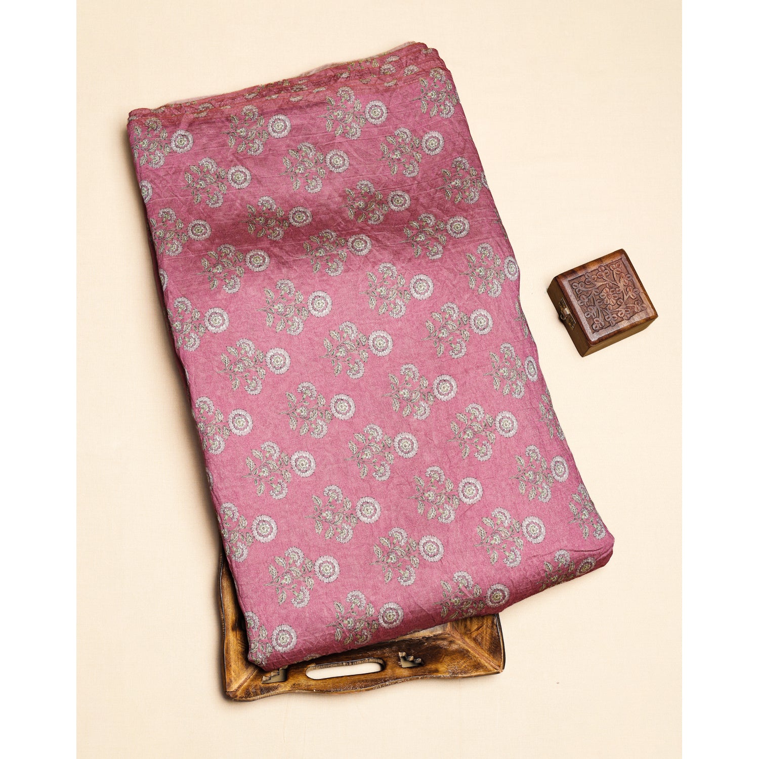 MOGRA CHANDERI PRINTED FABRIC
