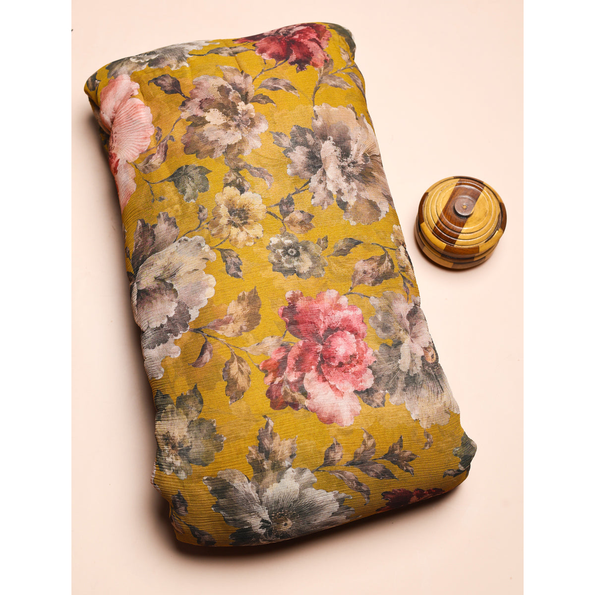 BEMBERG CHIFFON PRINTED FABRIC