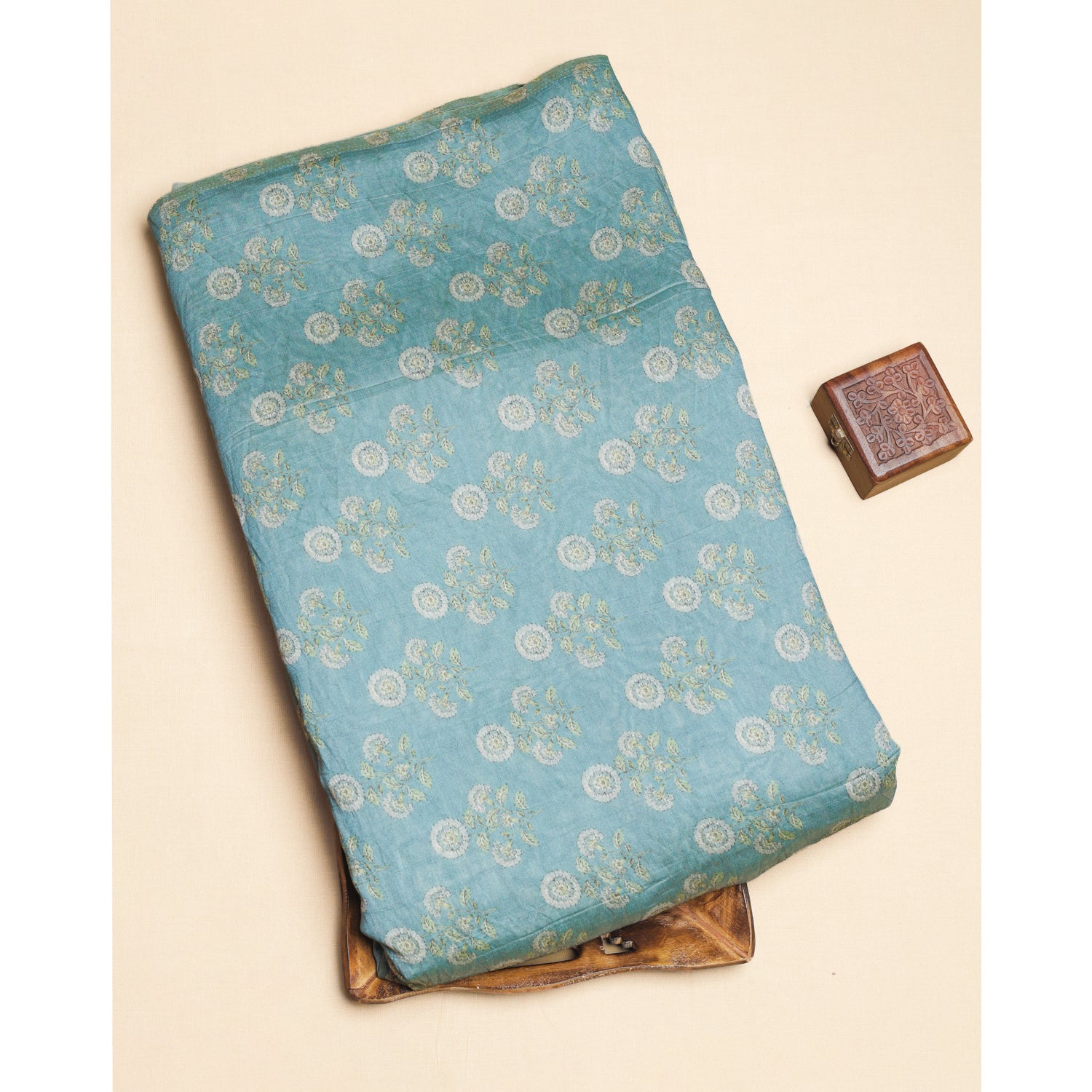 MOGRA CHANDERI PRINTED FABRIC