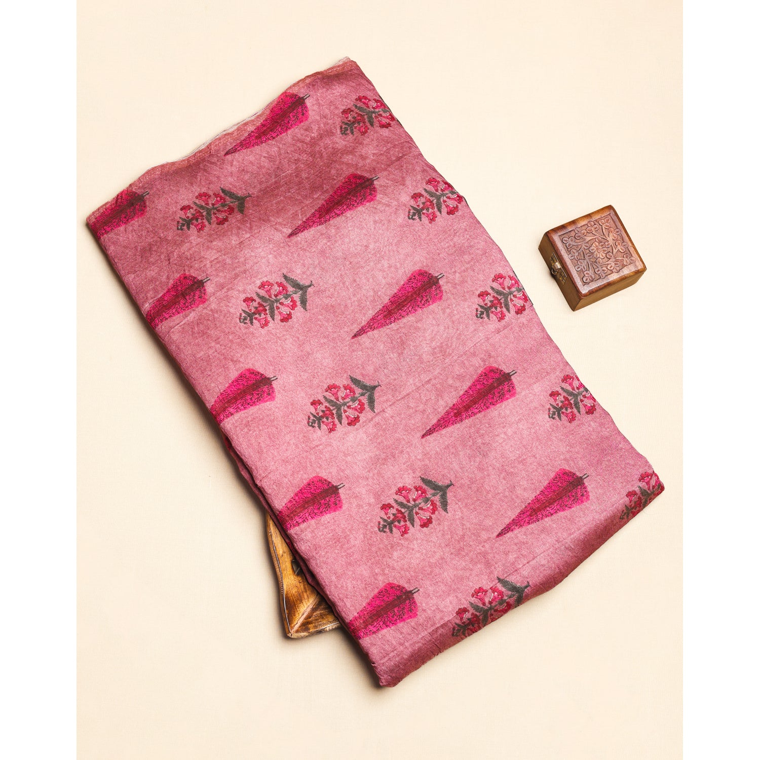 MOGRA CHANDERI PRINTED FABRIC