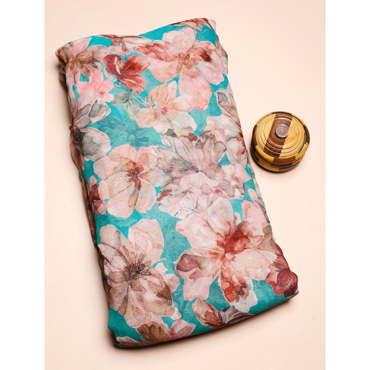BEMBERG CHIFFON PRINTED FABRIC