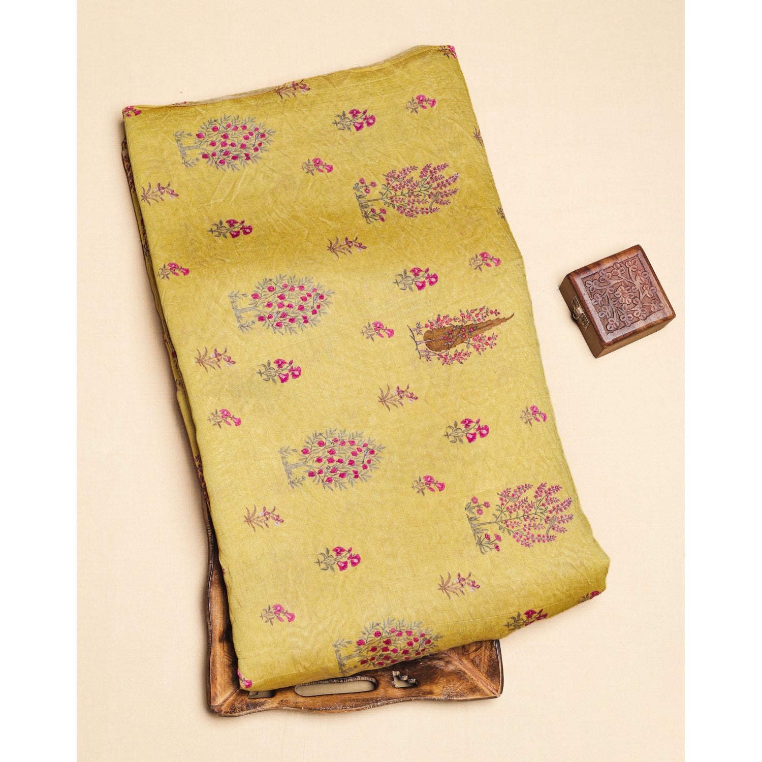 MOGRA CHANDERI PRINTED FABRIC