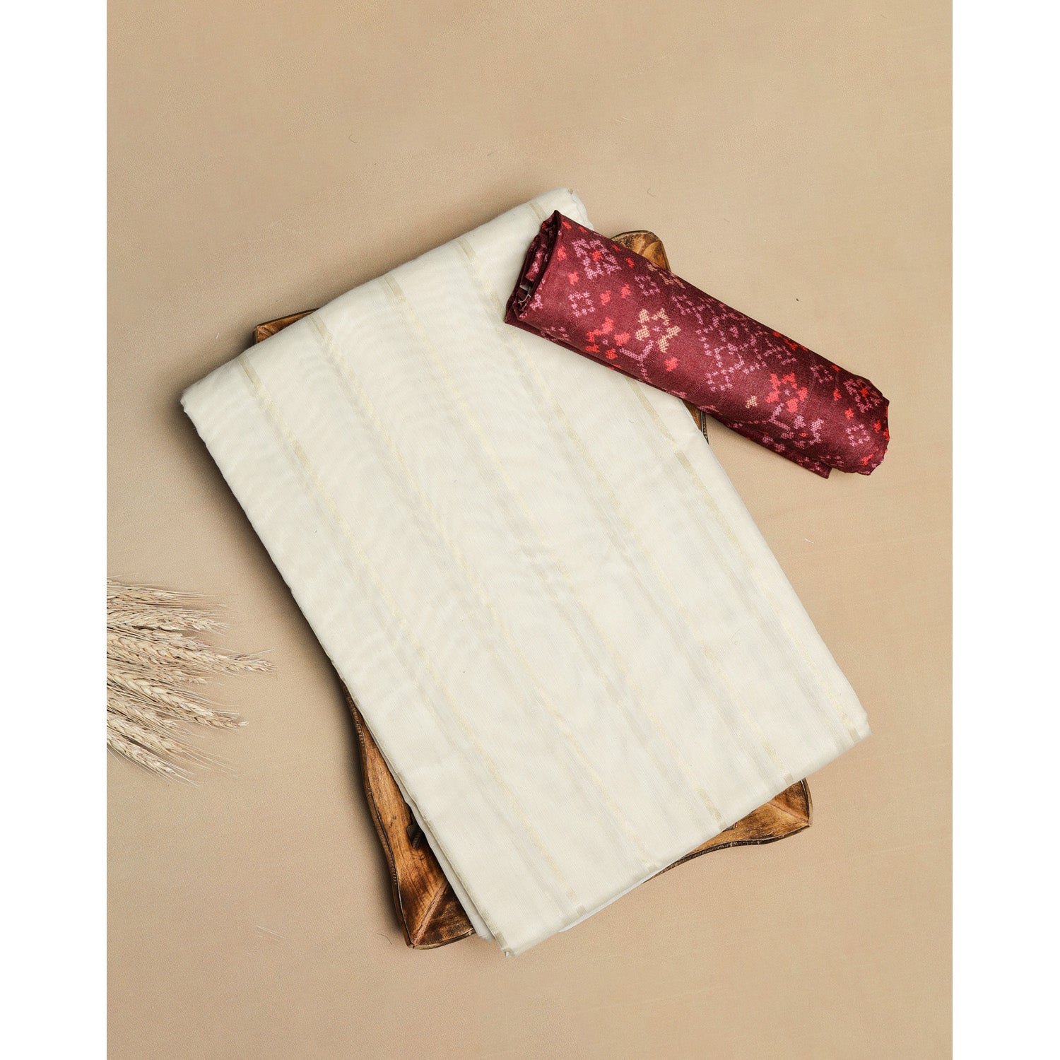 COTTON SILK SAREE WITH BLOUSE PIECE
