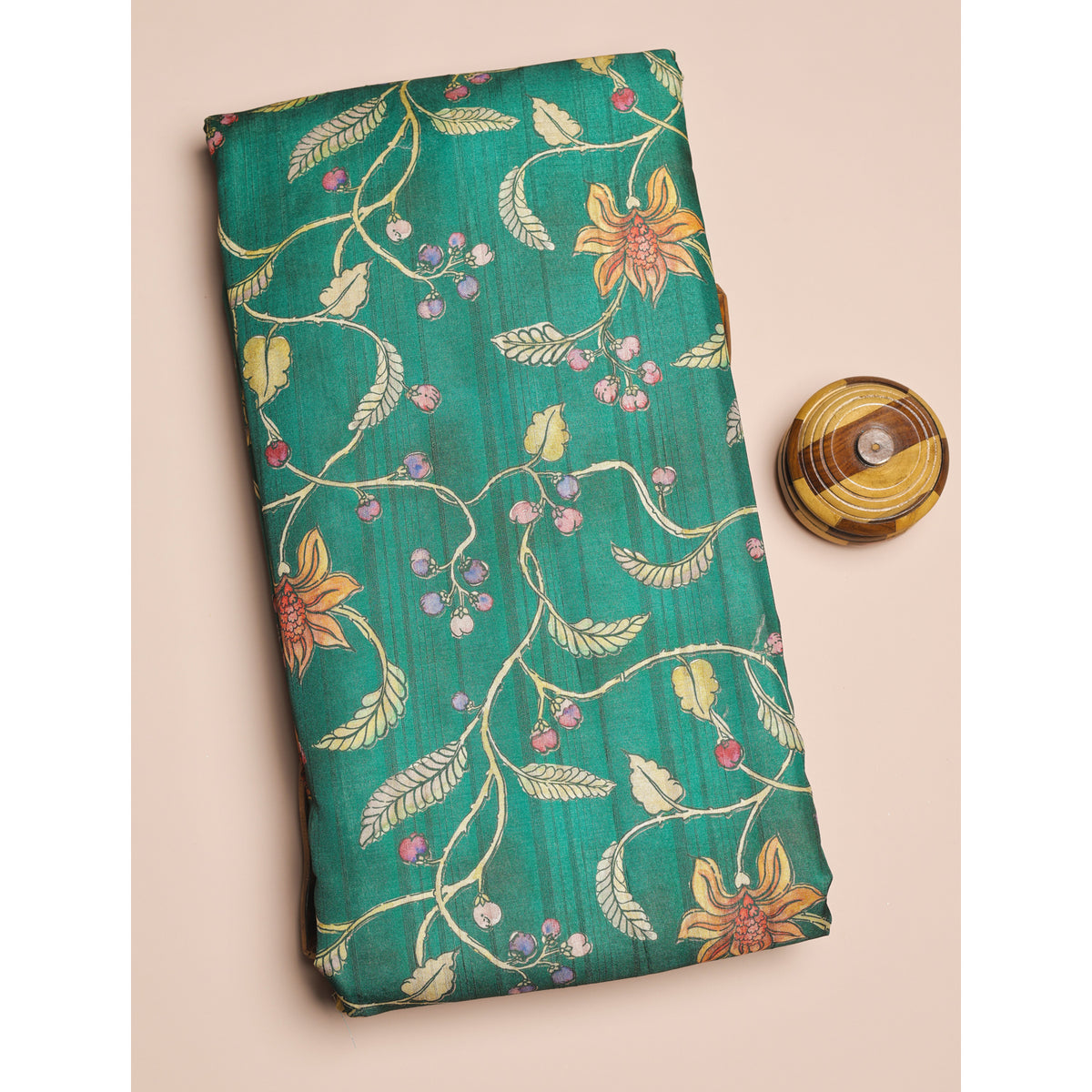 SEMI TUSSAR PRINTED FABRIC