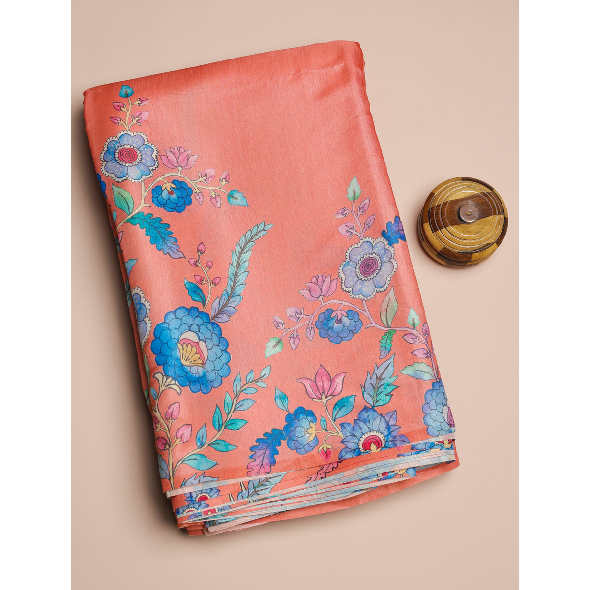SEMI TUSSAR PRINTED FABRIC
