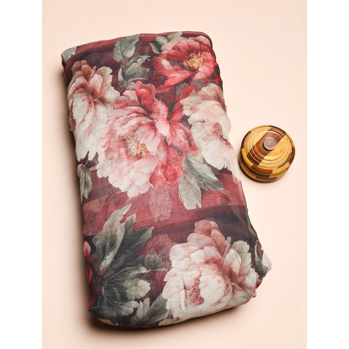BEMBERG CHIFFON PRINTED FABRIC