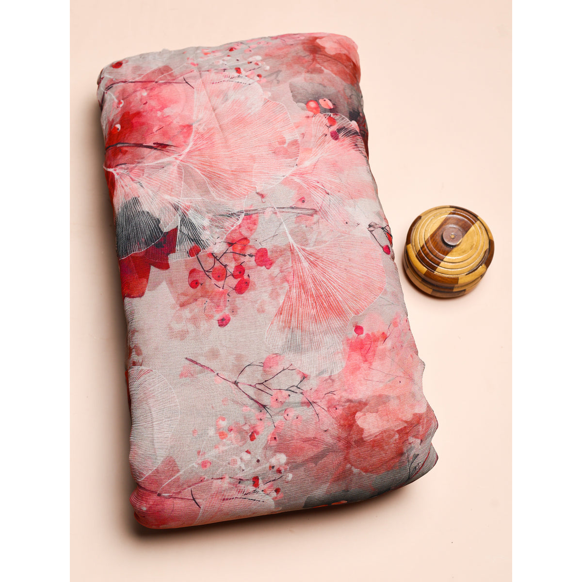 BEMBERG CHIFFON PRINTED FABRIC