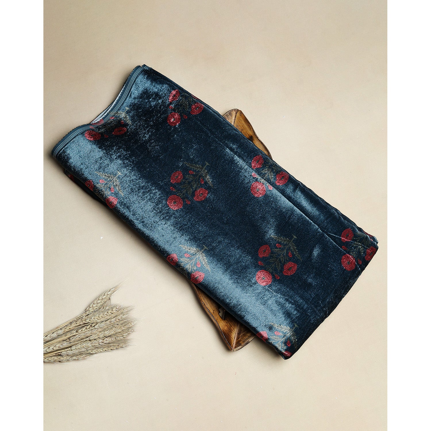 MEHFIL-E-RANG - VELVET DIGITAL PRINTED FABRIC