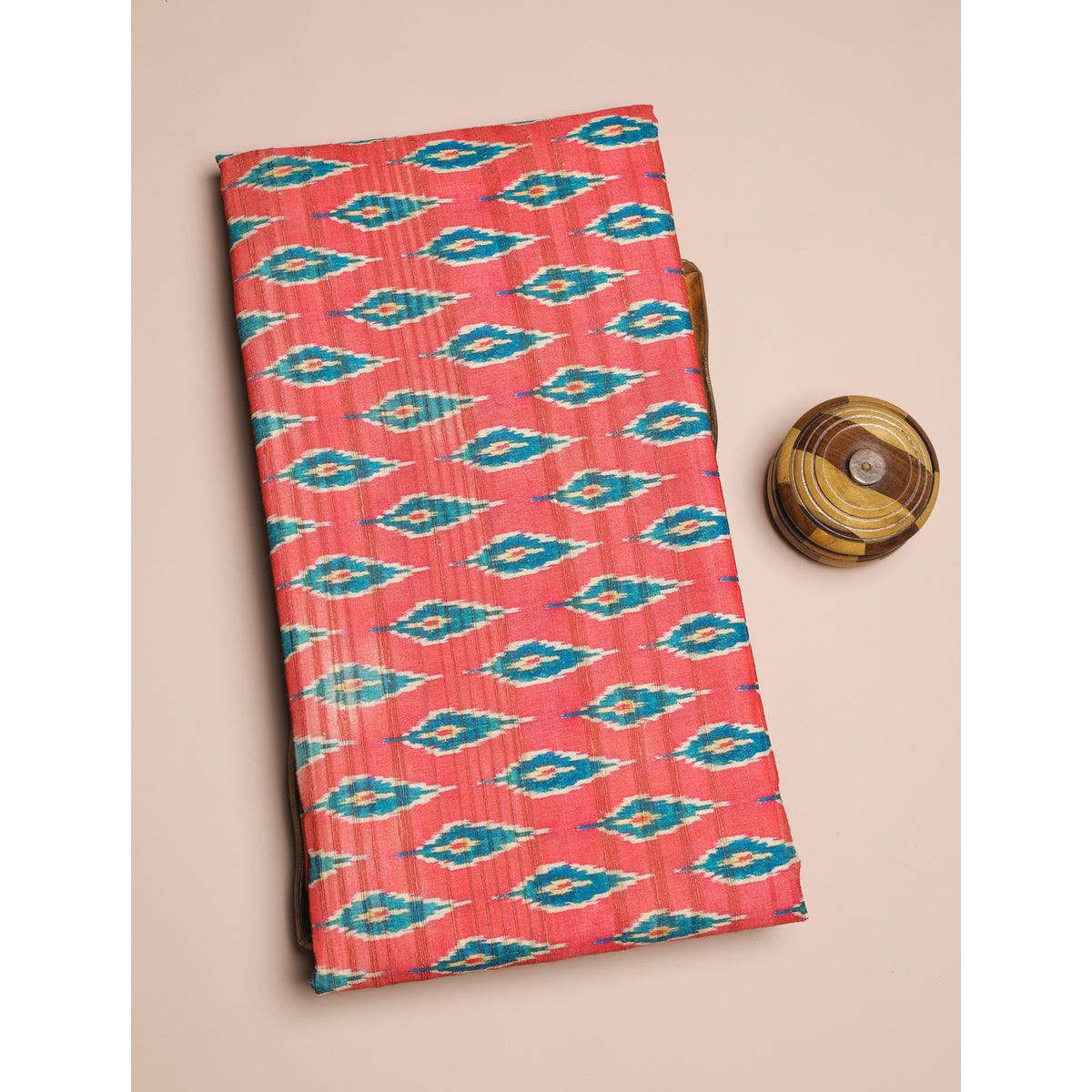 SEMI TUSSAR PRINTED FABRIC