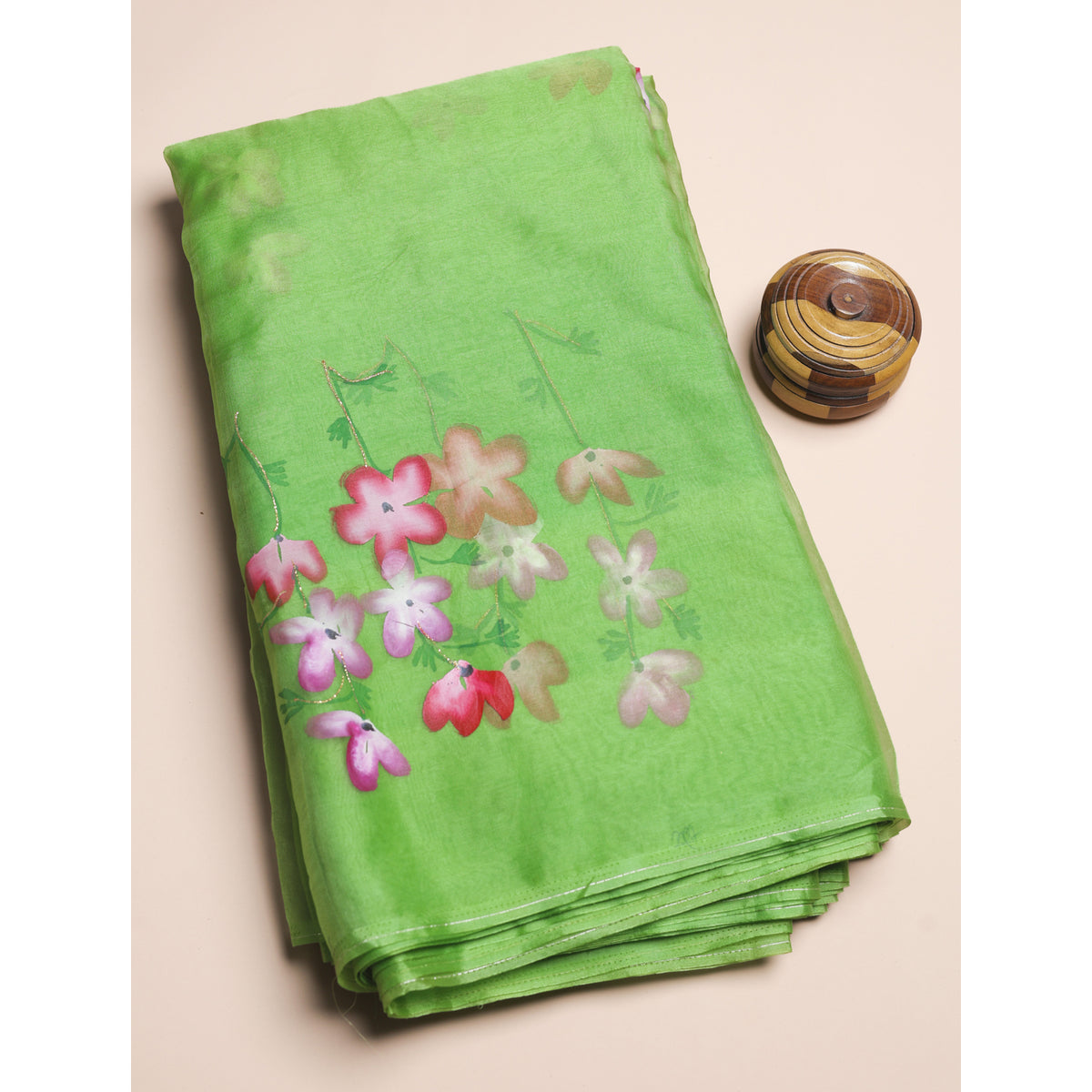 ORGANZA BRUSH PAINTED FABRIC