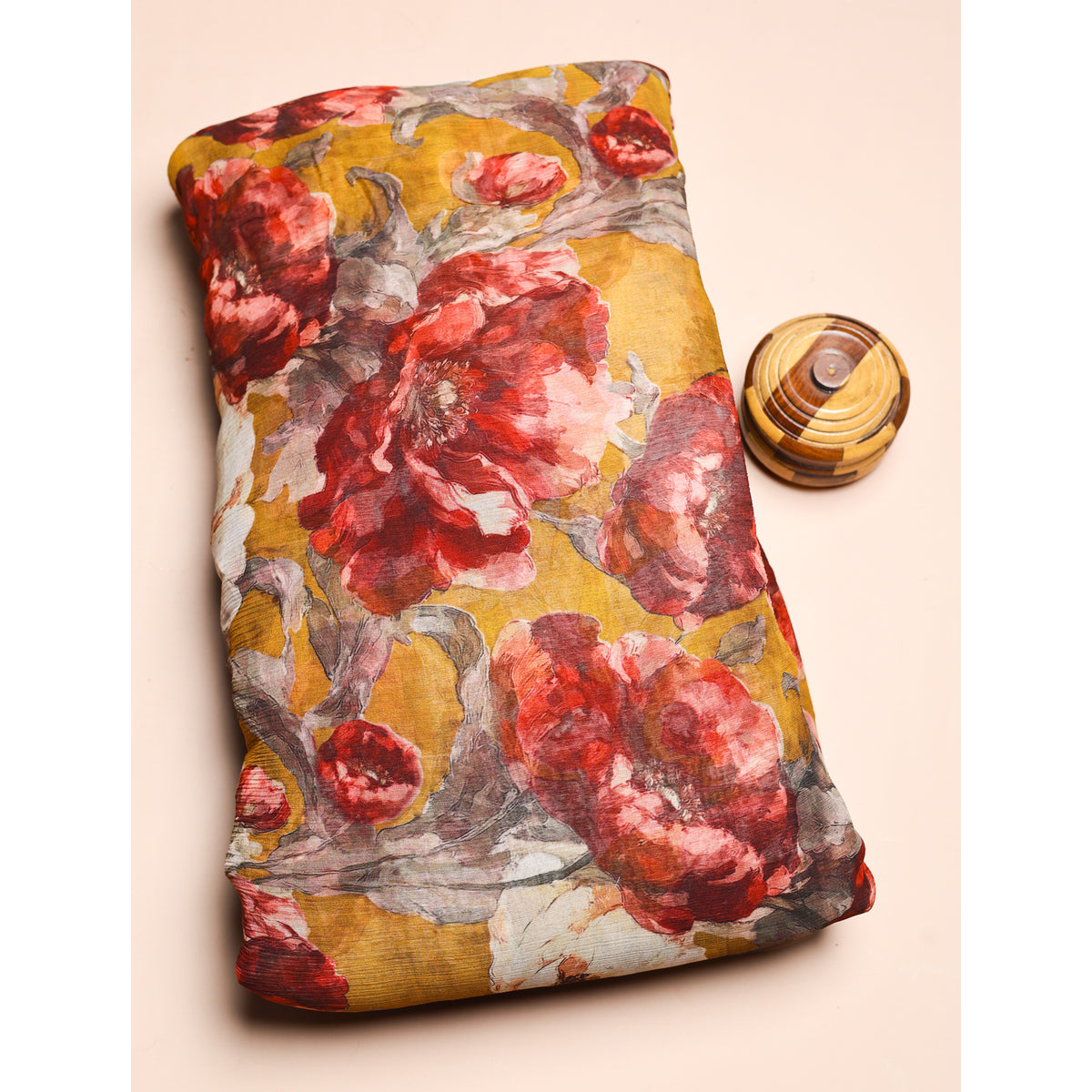 BEMBERG CHIFFON PRINTED FABRIC