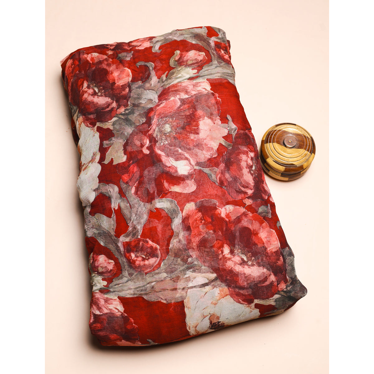 BEMBERG CHIFFON PRINTED FABRIC