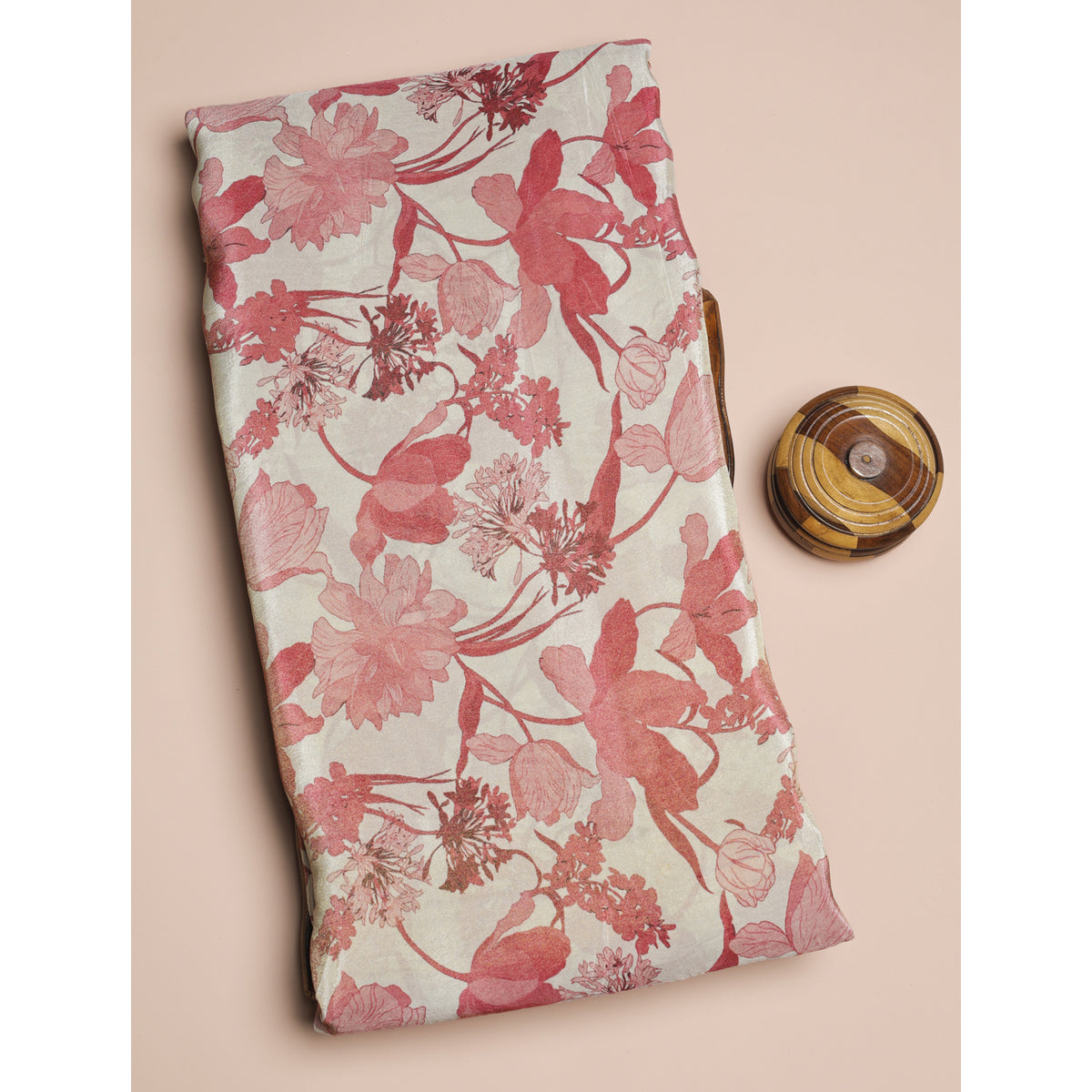 SEMI TUSSAR PRINTED FABRIC